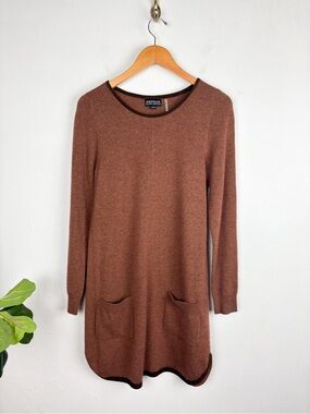 Repeat Silver Edition Brown Wool Cashmere Sweater Dress Sz 40/M